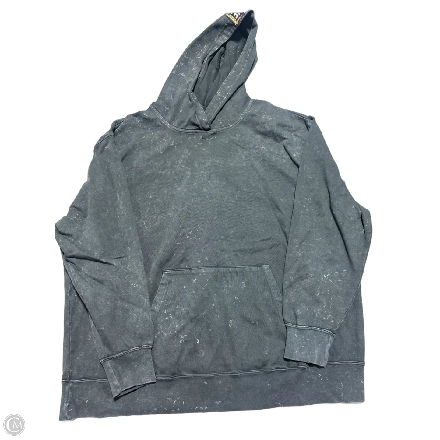 Sweatshirt Hoodie By Nike In Grey, Size: 1x