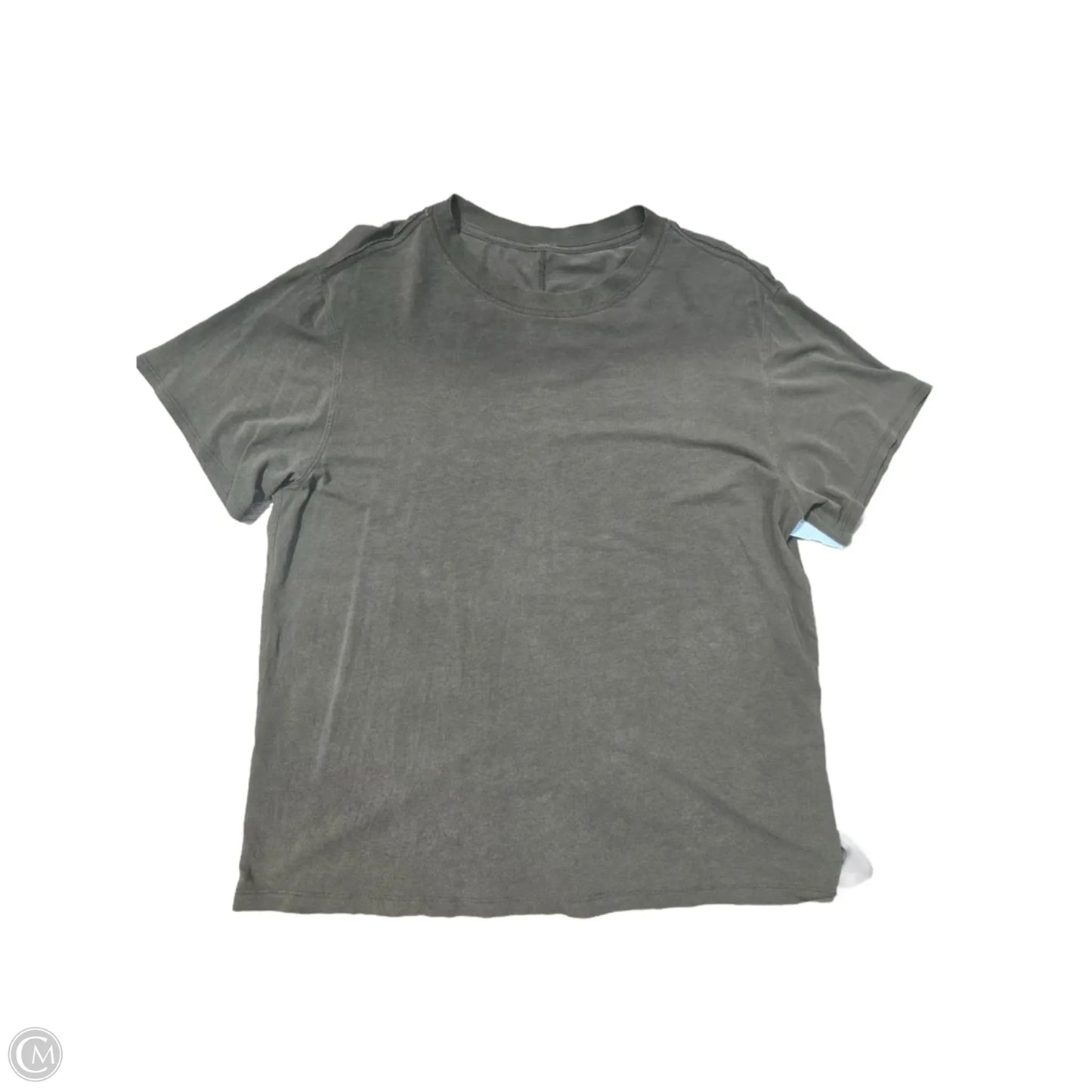 Athletic Top Short Sleeve By Lululemon In Green, Size: M