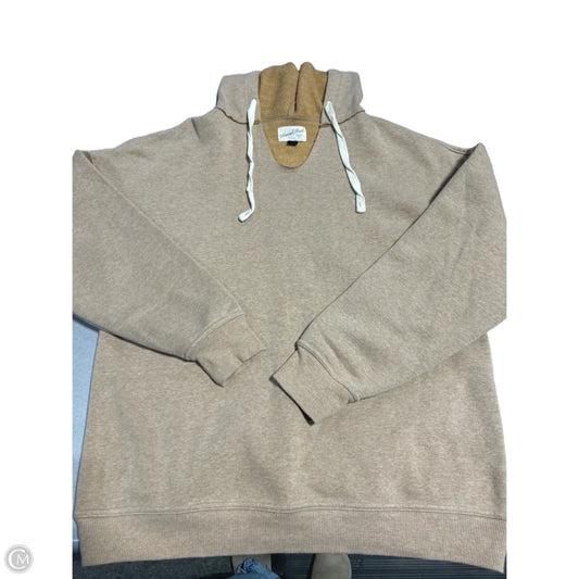 Sweatshirt Hoodie By Universal Thread In Tan, Size: M