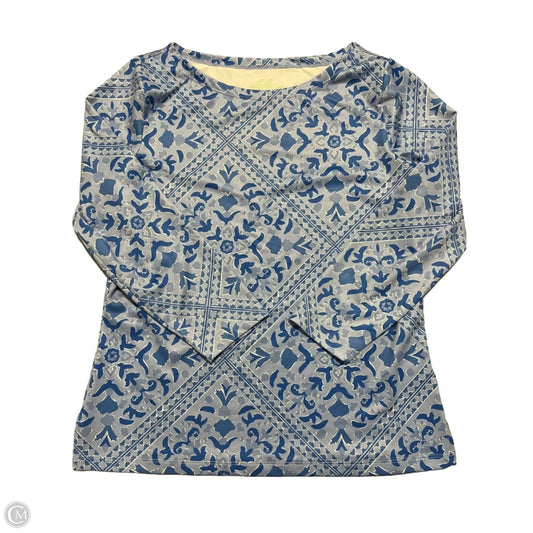Top Long Sleeve By Vineyard Vines In Blue, Size: M