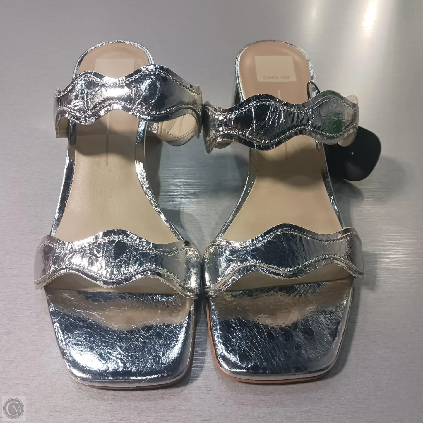 Shoes Heels Block By Dolce Vita In Silver, Size: 10
