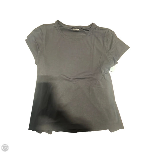 Athletic Top Short Sleeve By Athleta In Black, Size: M