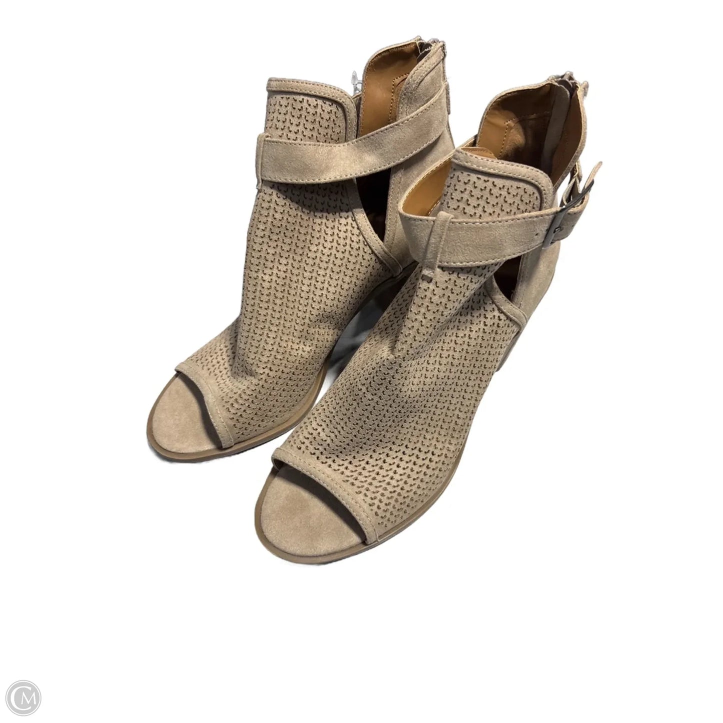 Shoes Heels Block By Universal Thread In Tan, Size: 10