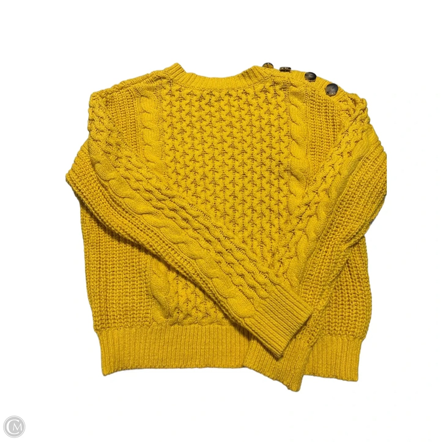 Sweater By Ann Taylor In Yellow, Size: L