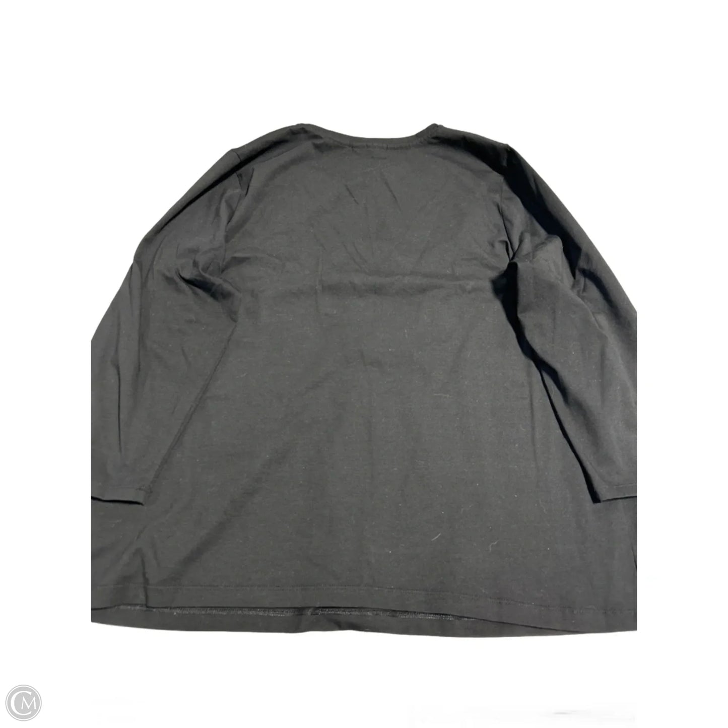 Top 3/4 Sleeve By Chicos In Black, Size: Xl