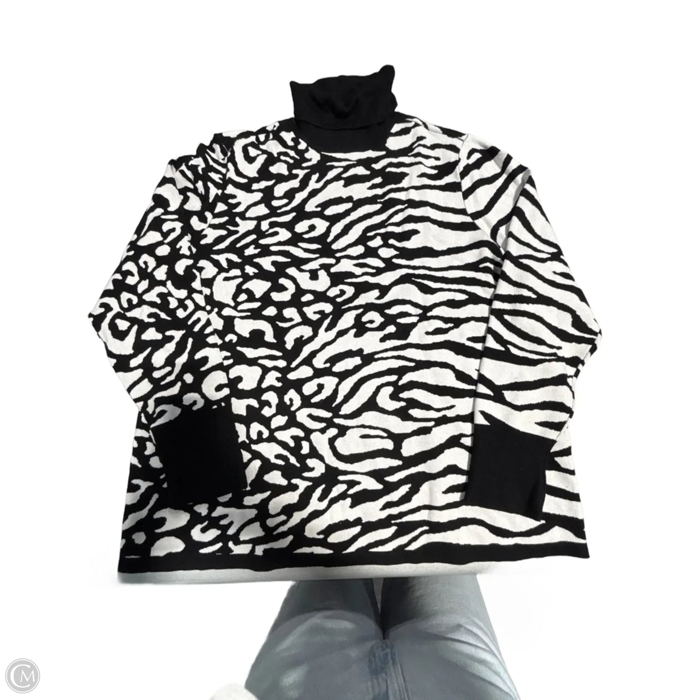 Top Long Sleeve By Chicos In Animal Print, Size: Xl