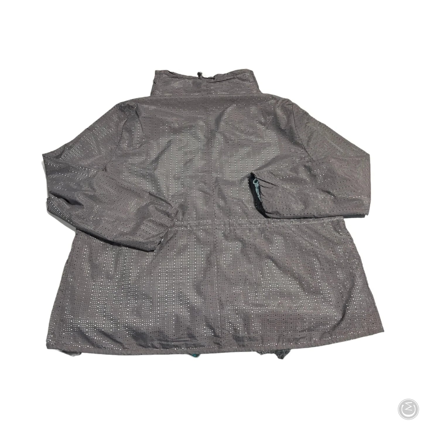 Athletic Top Long Sleeve Collar By Fabletics In Blue & Grey, Size: Xxl