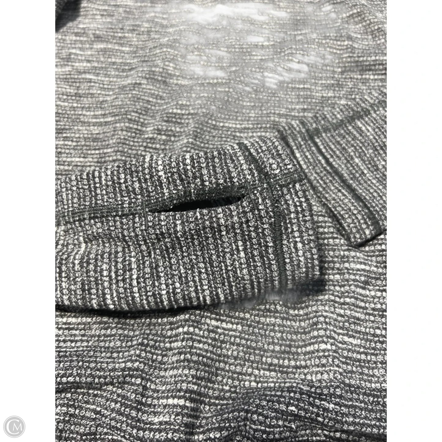 Athletic Sweatshirt Hoodie By Lululemon In Grey, Size: M