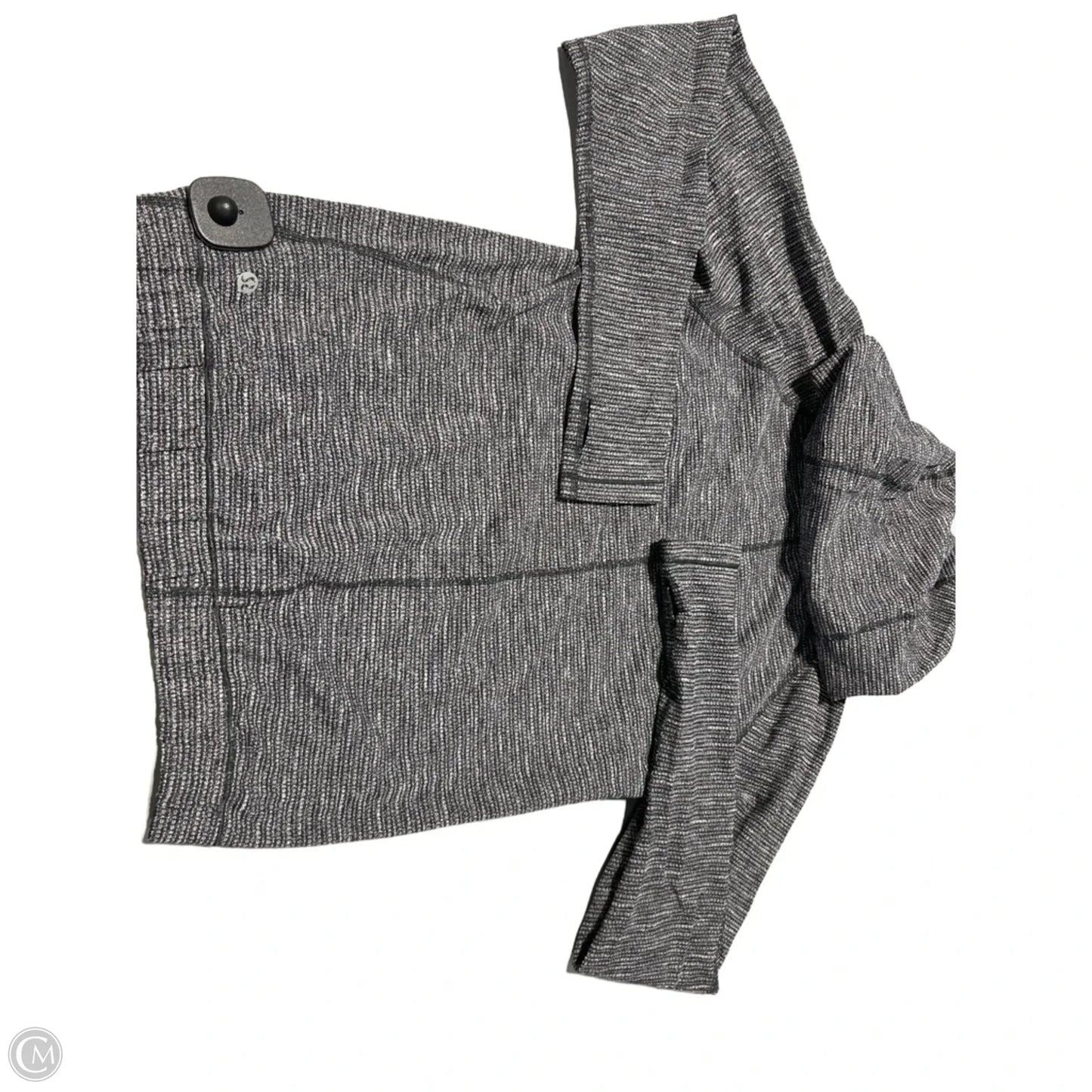 Athletic Sweatshirt Hoodie By Lululemon In Grey, Size: M