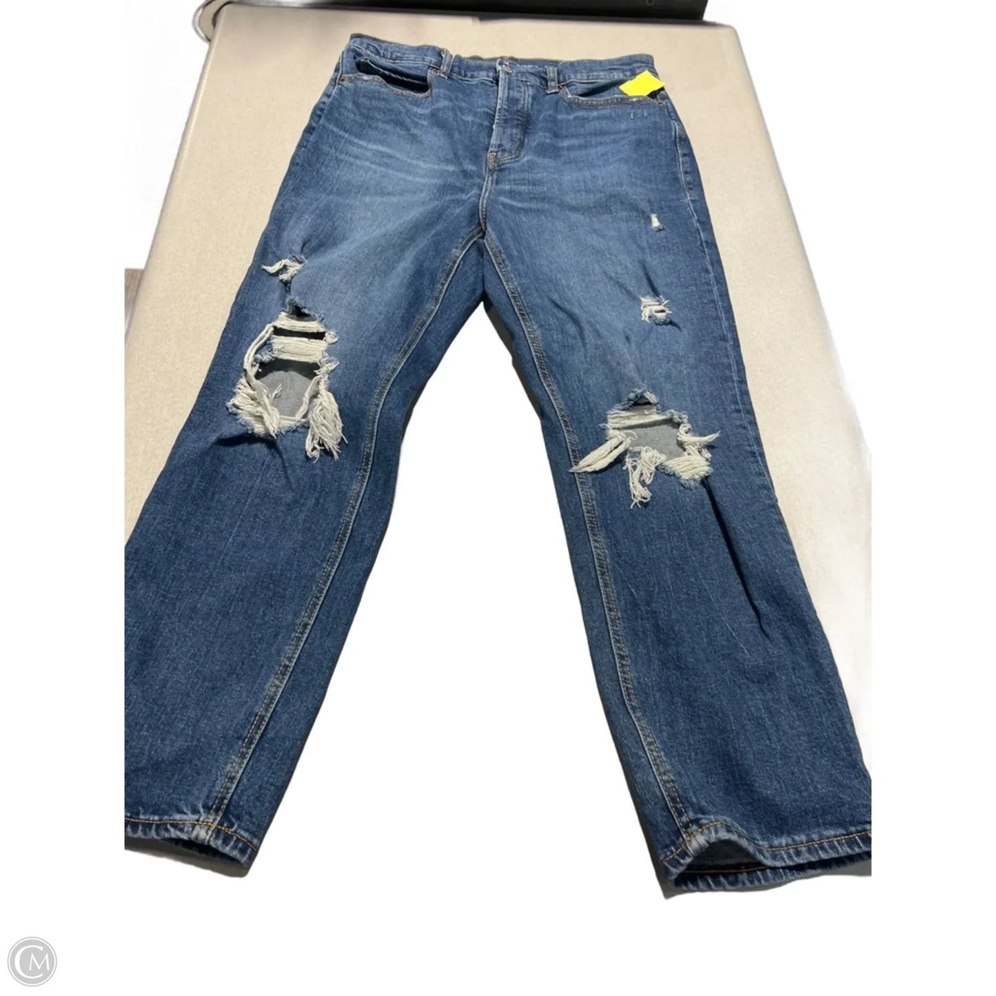 Jeans Straight By Old Navy In Blue Denim, Size: 12