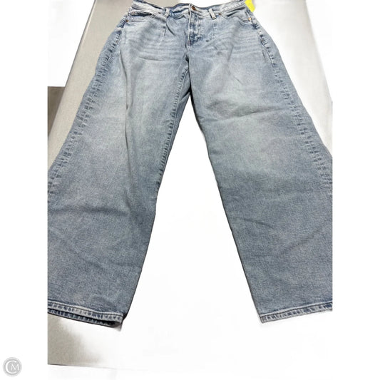 Jeans Wide Leg By Express In Blue Denim, Size: 6