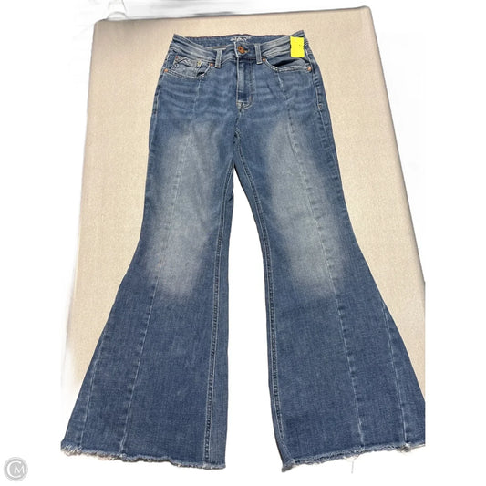 Jeans Flared By Edgely In Blue Denim, Size: 6
