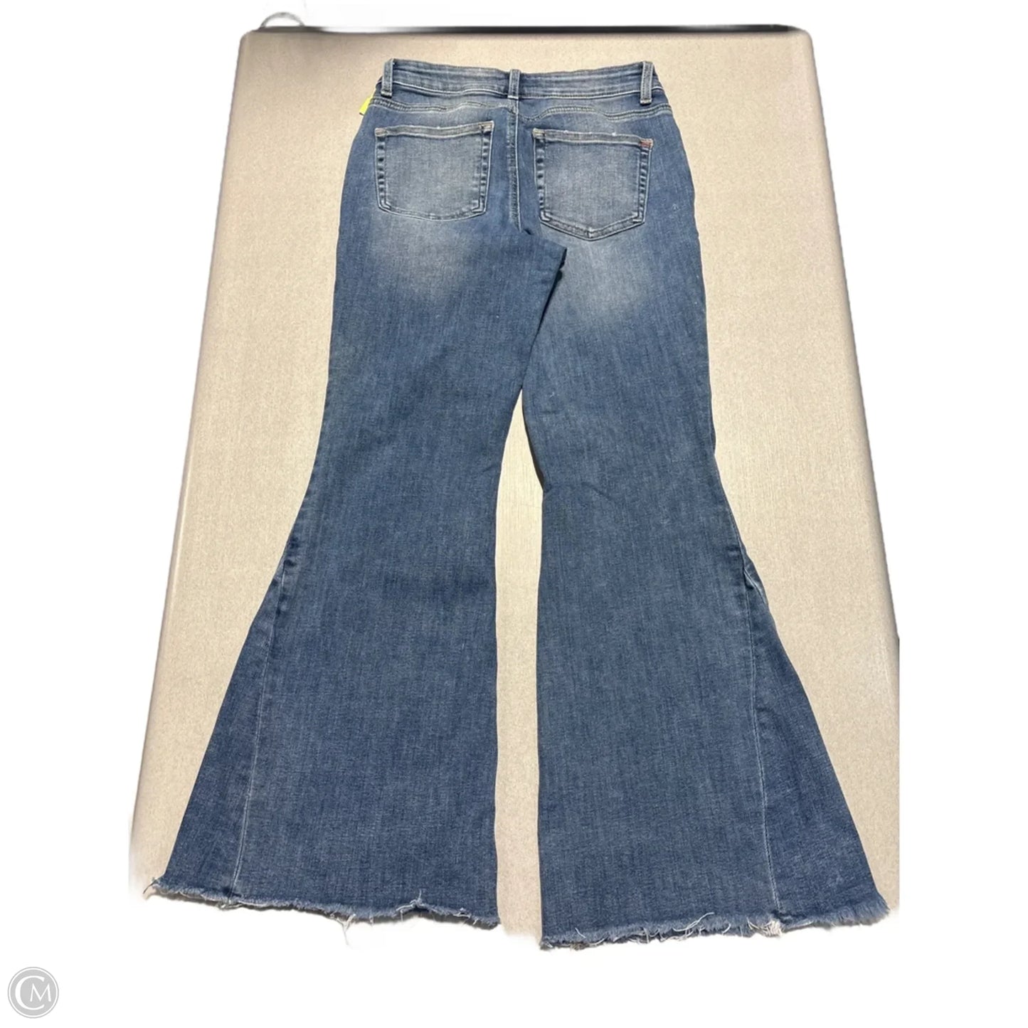 Jeans Flared By Edgely In Blue Denim, Size: 6