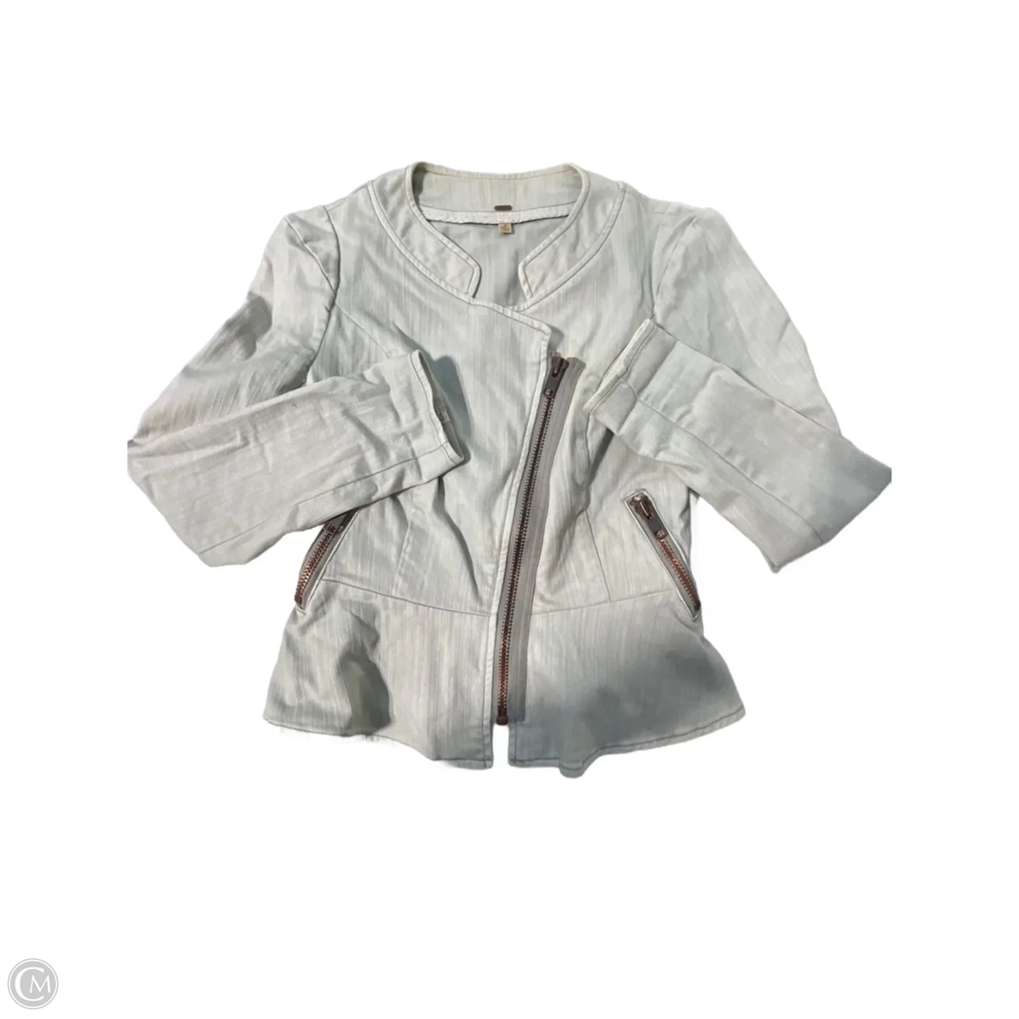 Jacket Denim By Free People In Blue Denim, Size: S