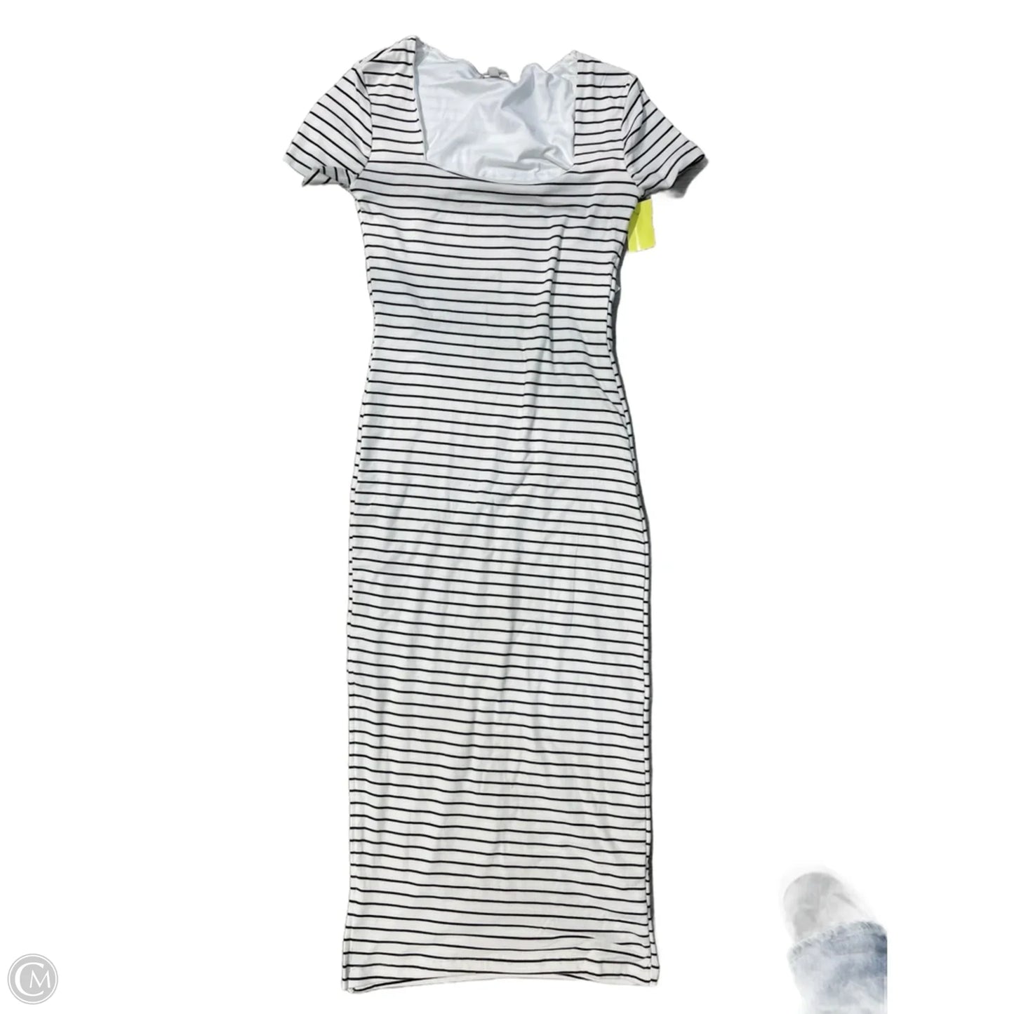 Dress Casual Midi By Faded Rose In Striped Pattern, Size: M