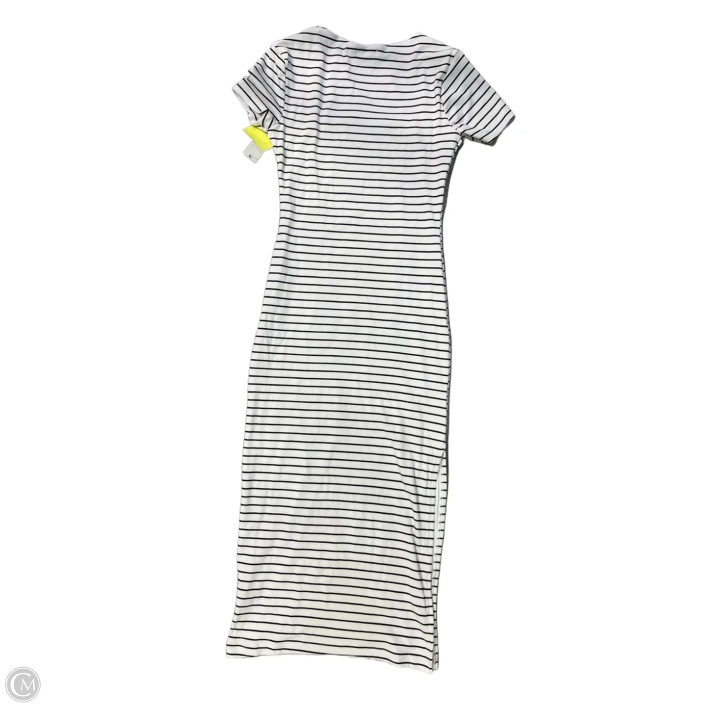 Dress Casual Midi By Faded Rose In Striped Pattern, Size: M