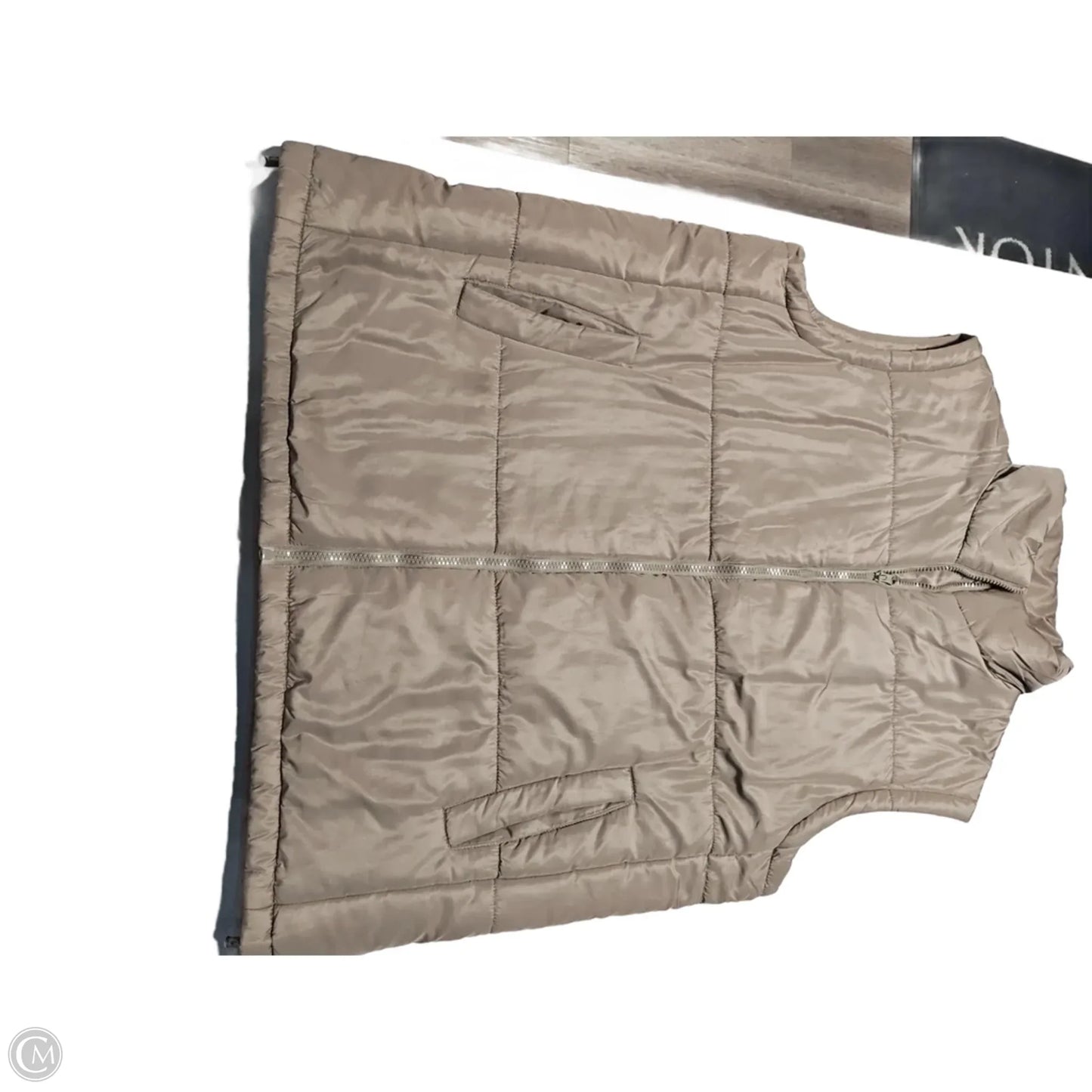 Vest Puffer & Quilted By Thread And Supply In Green, Size: S