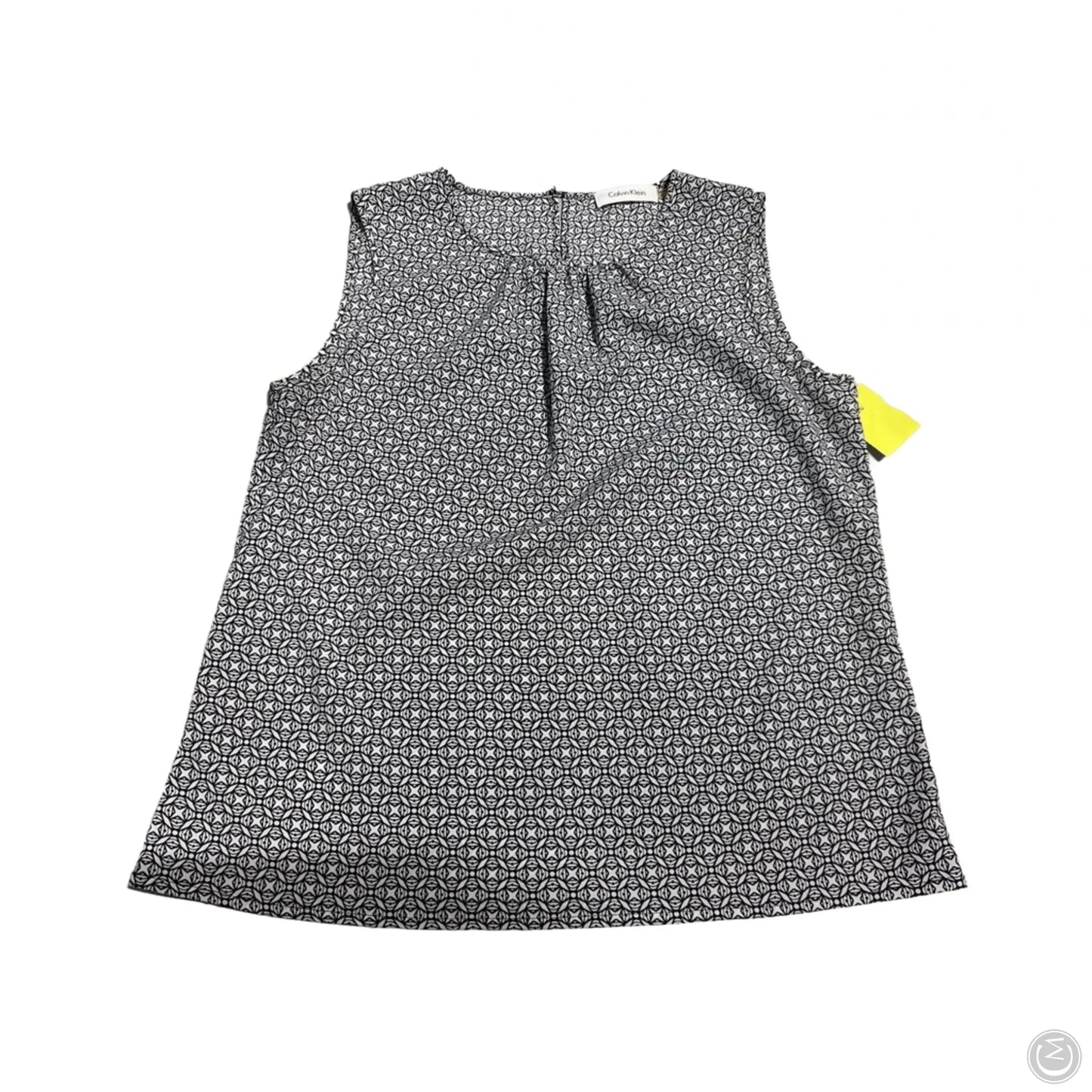 Tank Top By Calvin Klein In Black & White, Size: S