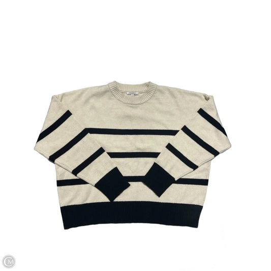 Sweater By Z Supply In Black & Tan, Size: M