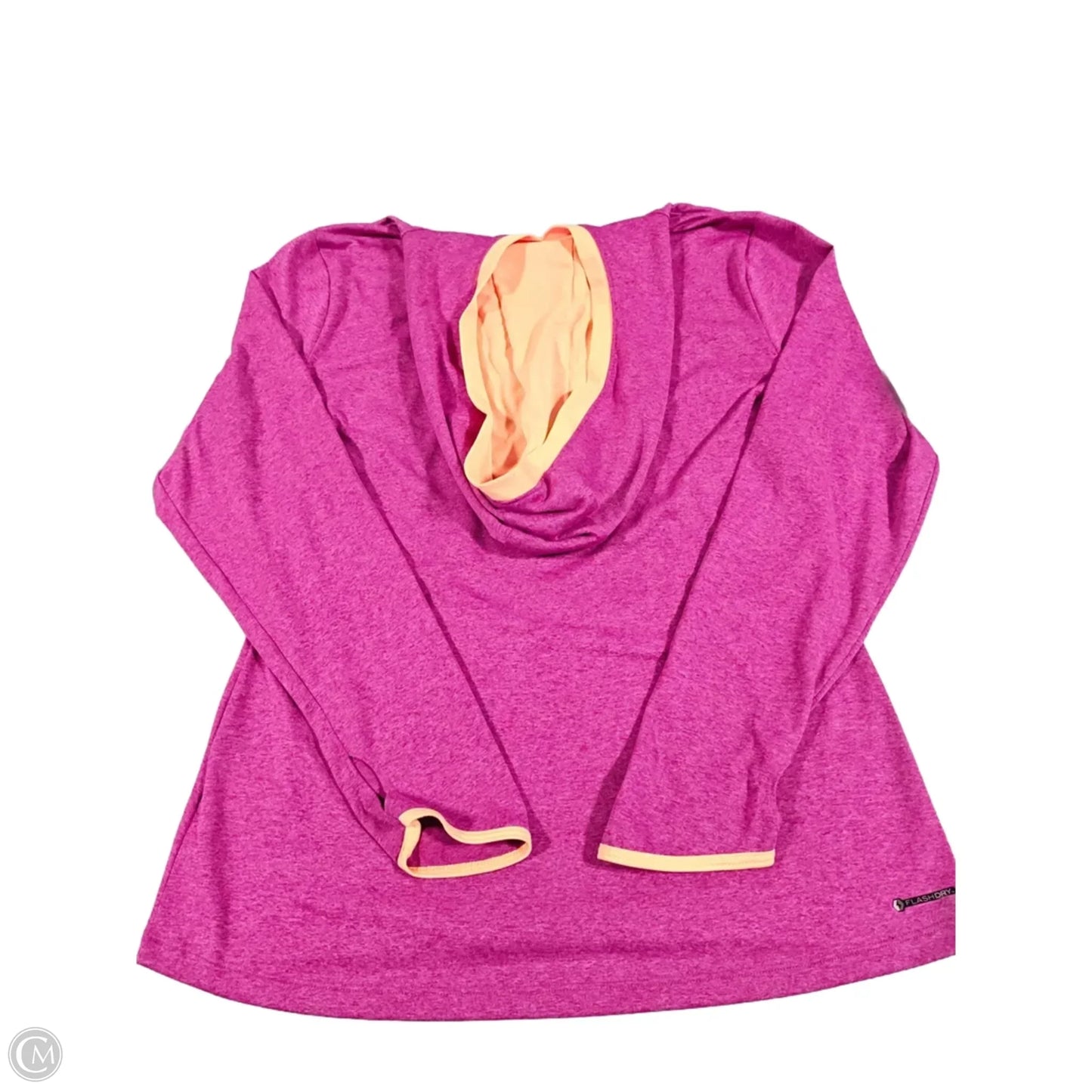 Athletic Top Long Sleeve Hoodie By The North Face In Pink, Size: L