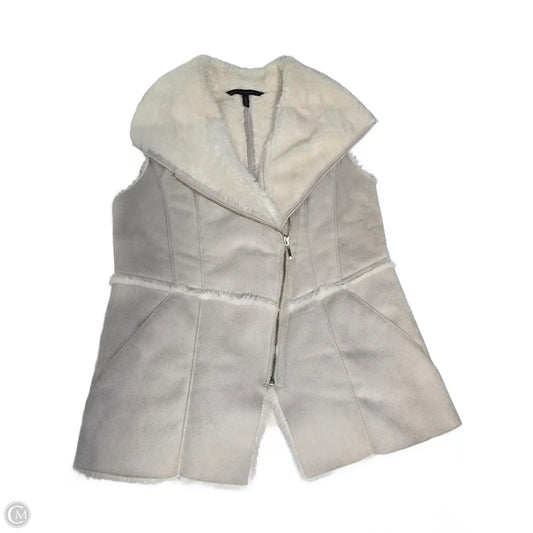 Vest Faux Fur & Sherpa By White House Black Market In Beige, Size: S