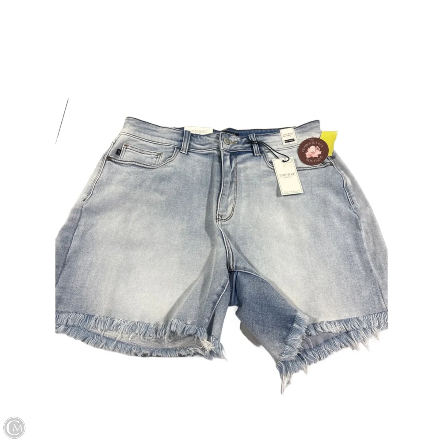 Shorts By Judy Blue In Blue Denim, Size: Xxl