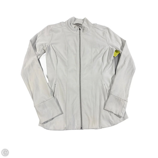 Athletic Jacket By Athleta In White, Size: M