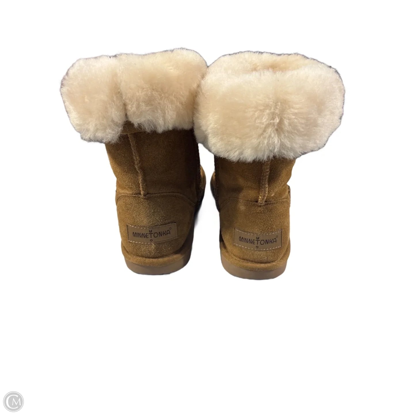 Boots Ankle Flats By Minnetonka In Brown, Size: 6