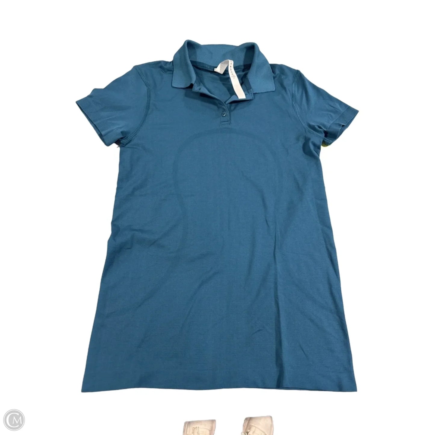 Athletic Top Short Sleeve By Lululemon In Blue, Size: S