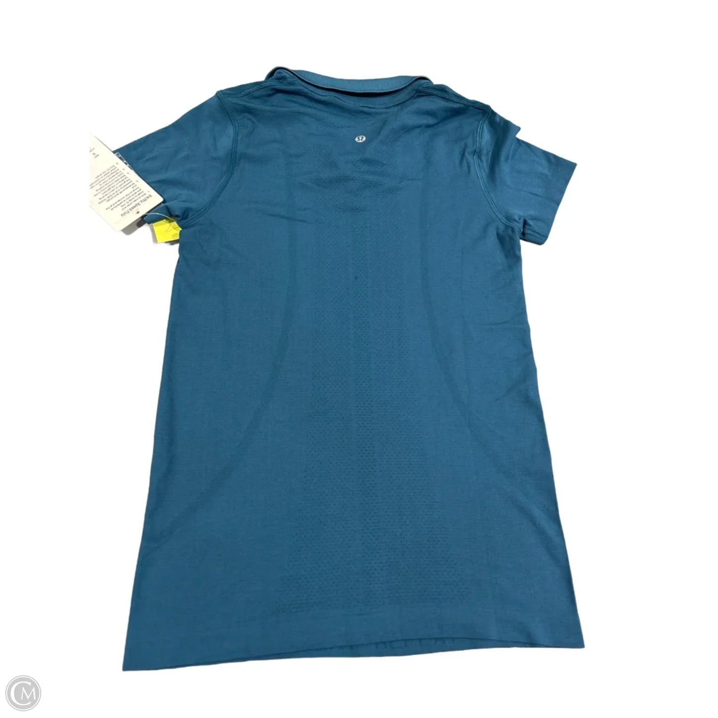 Athletic Top Short Sleeve By Lululemon In Blue, Size: S
