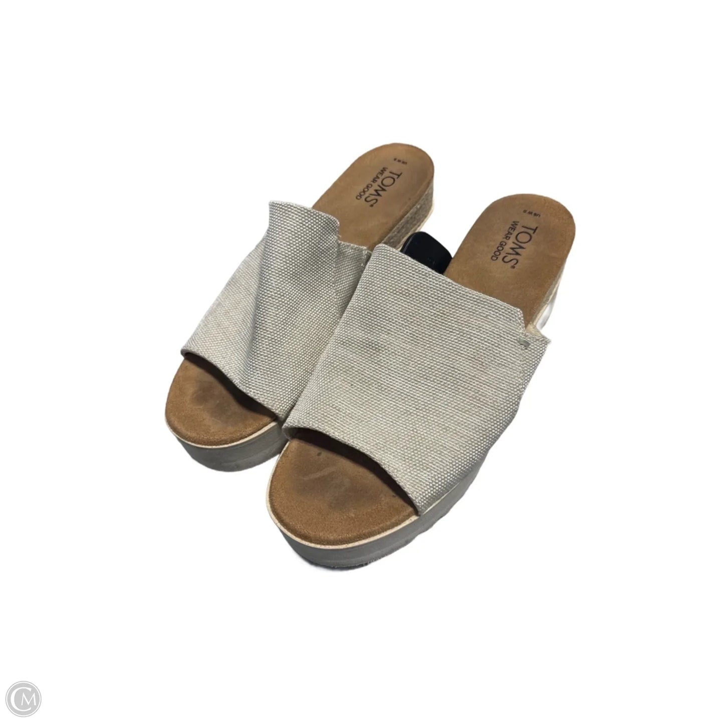 Sandals Flats By Toms In Tan, Size: 8