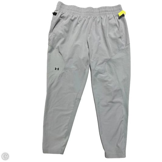 Athletic Pants By Under Armour In Grey, Size: L