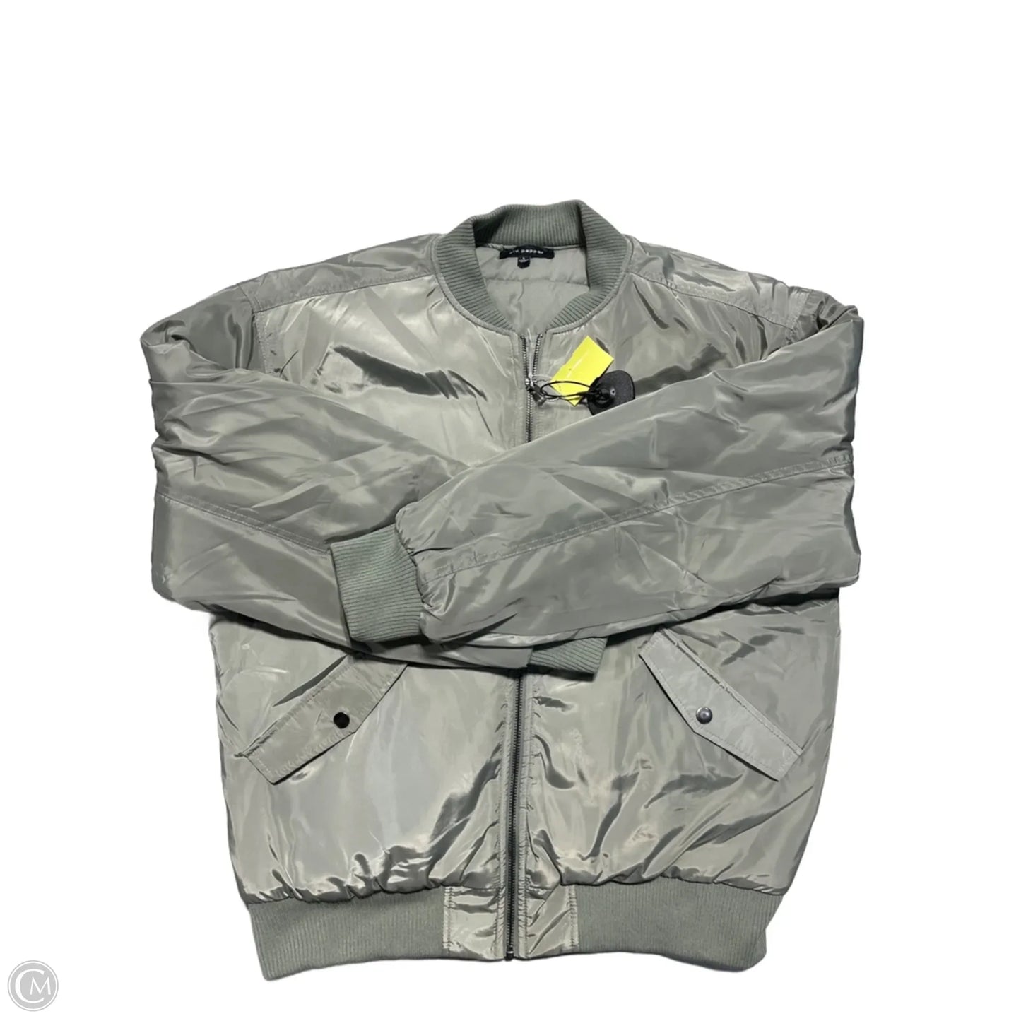 Coat Puffer & Quilted By Blu Pepper In Green, Size: L