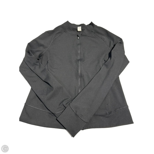Athletic Jacket By Yogalicious In Black, Size: L