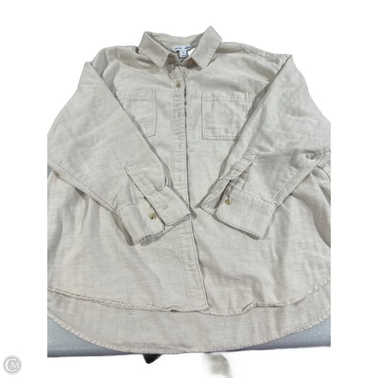 Top Long Sleeve By Old Navy In Cream, Size: 2x