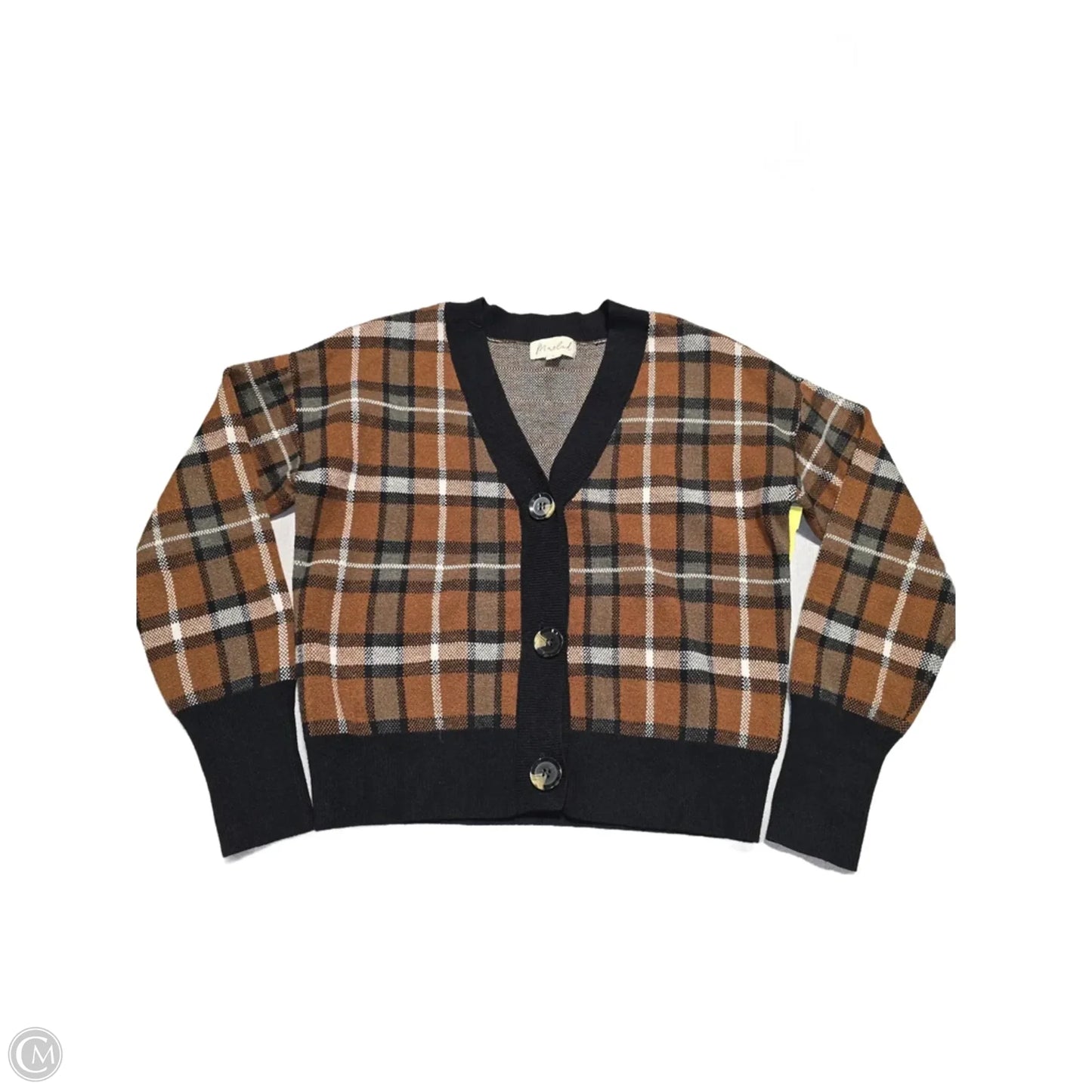 Top Long Sleeve By Marled In Brown, Size: S