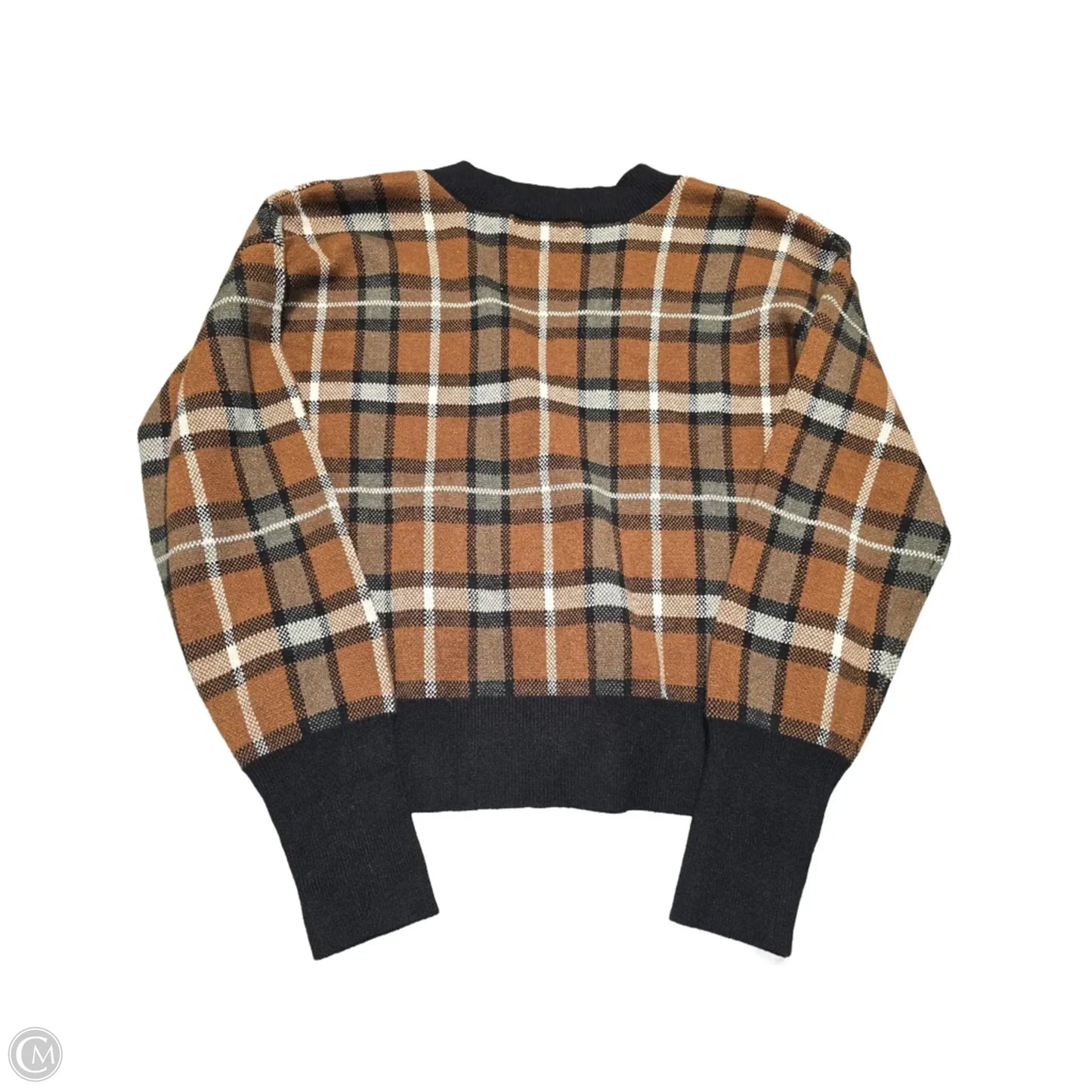 Top Long Sleeve By Marled In Brown, Size: S