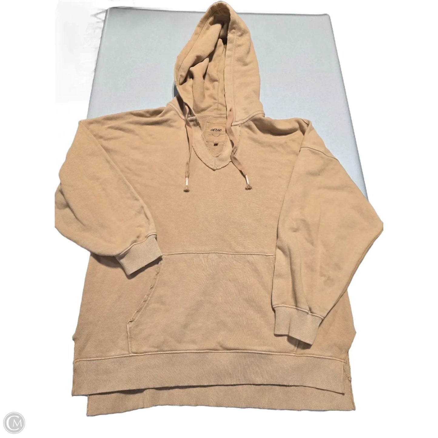 Sweatshirt Hoodie By Aerie In Tan, Size: M