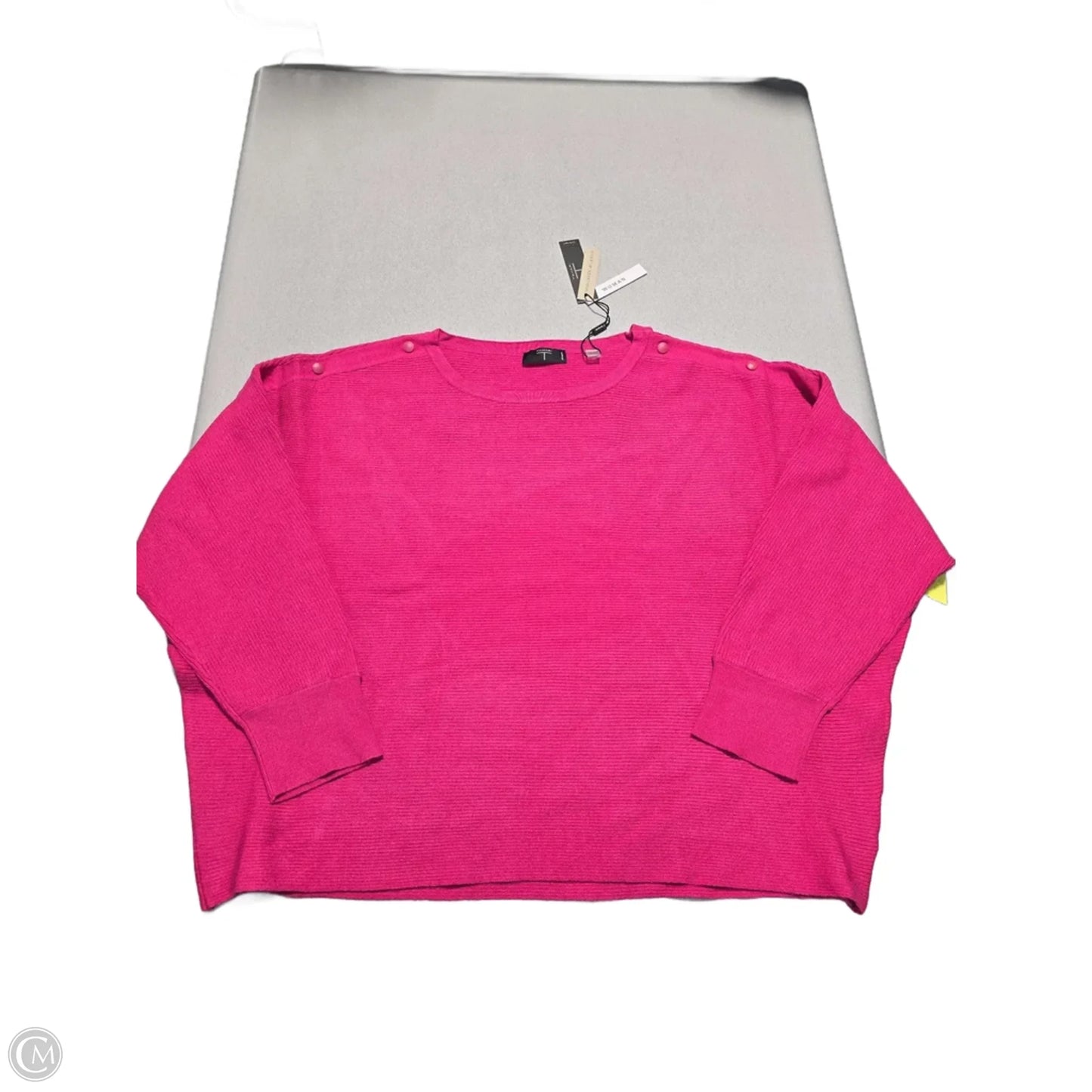 Sweater By Tahari In Pink, Size: 3x