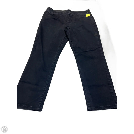 Jeans Straight By Croft And Barrow In Black, Size: 14p