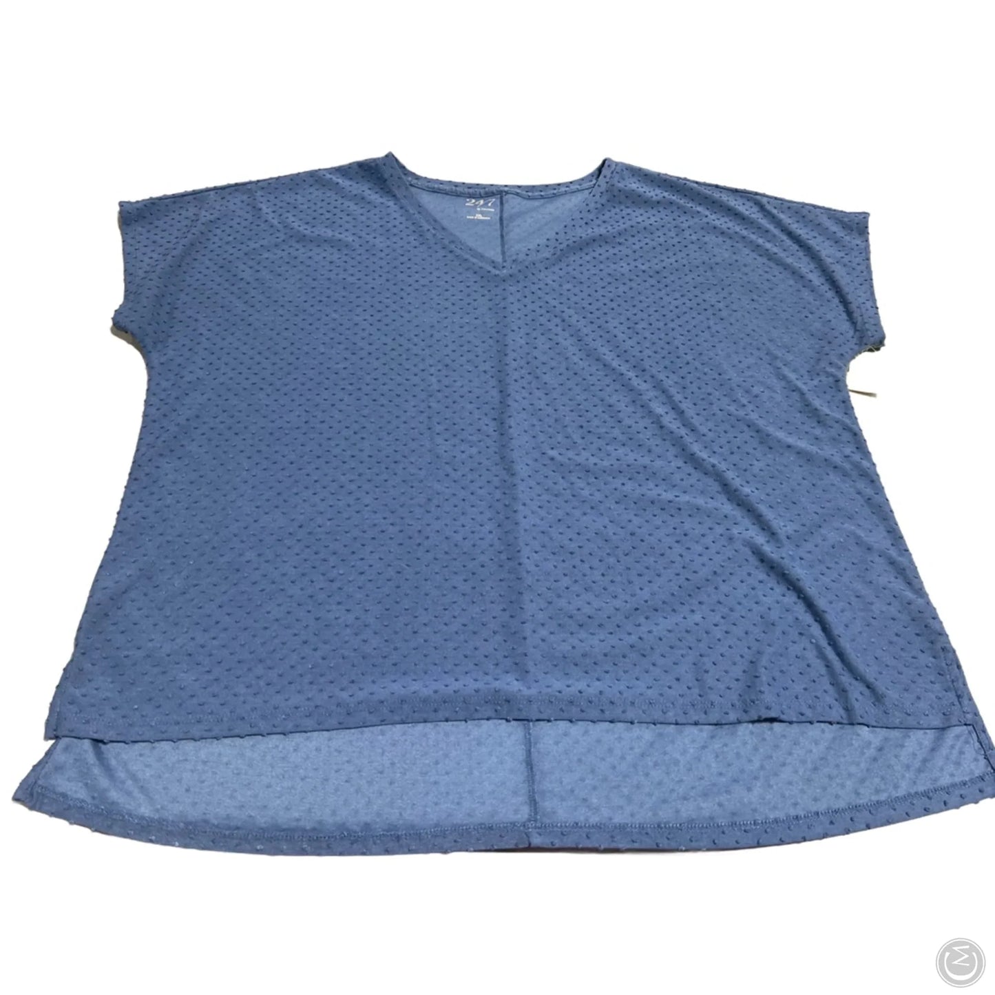 Top Short Sleeve By Maurices In Blue, Size: Xxl