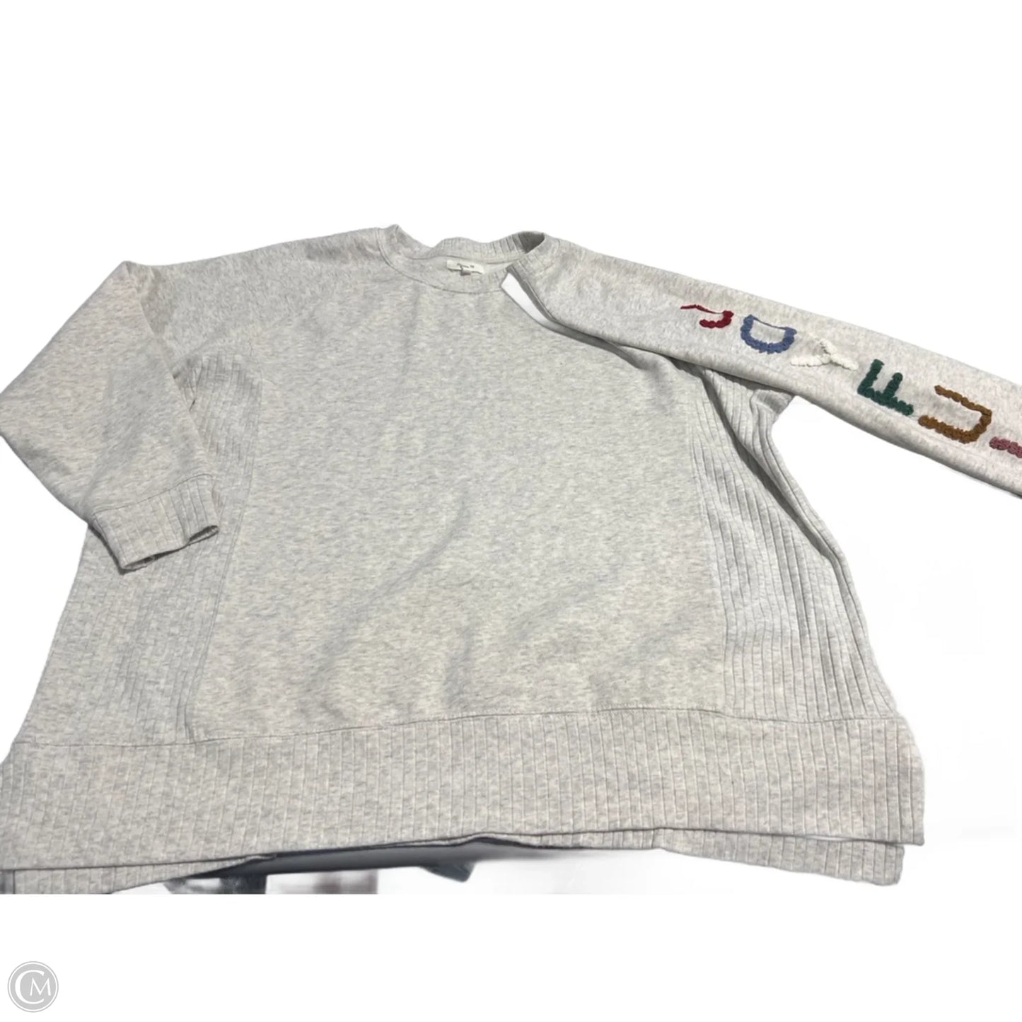 Top Long Sleeve By Maurices In Grey, Size: 2x