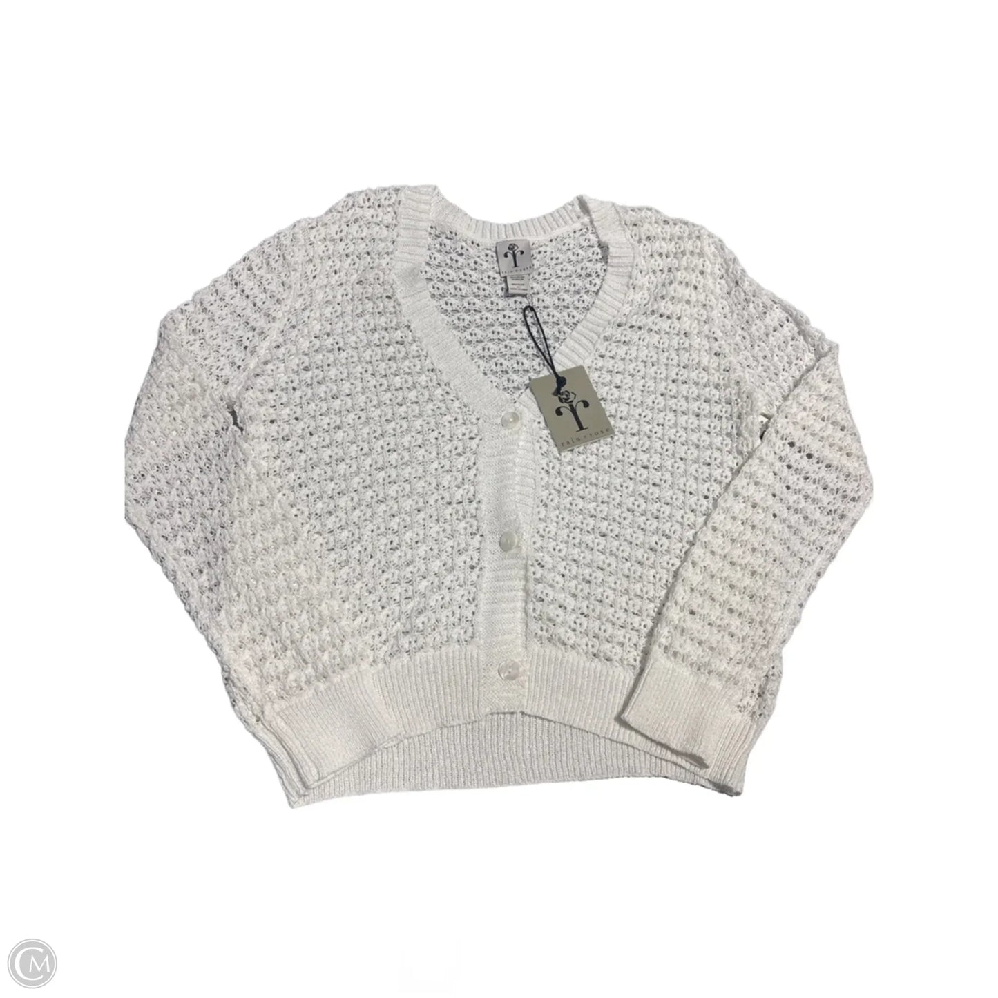 Cardigan By Cmb In White, Size: Xl