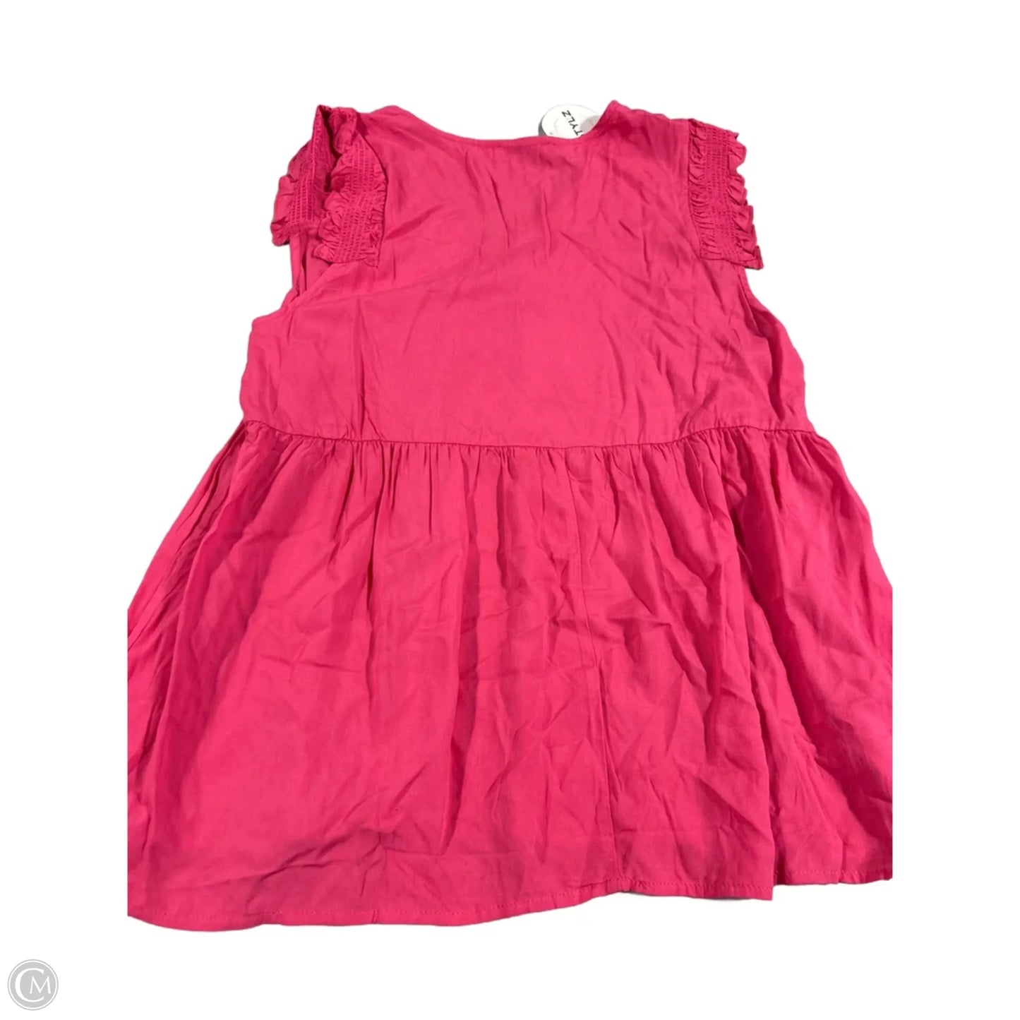 Top Sleeveless By Staccato In Pink, Size: M