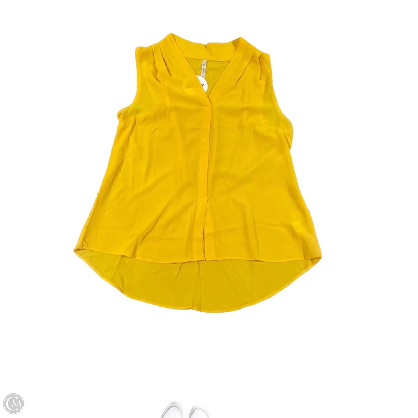Top Sleeveless By Cmc In Yellow, Size: M