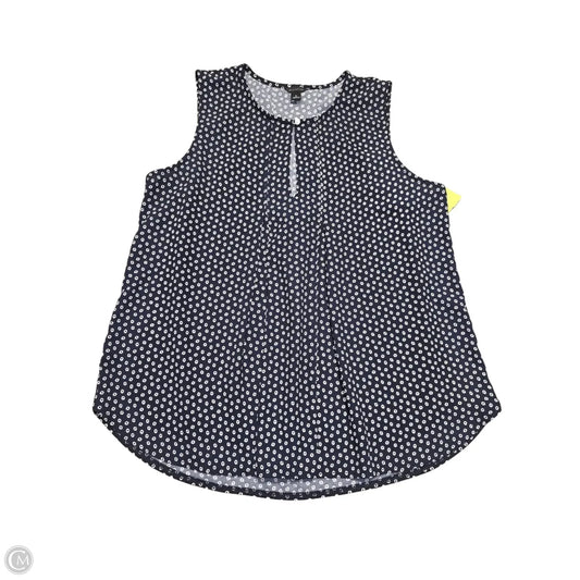 Top Sleeveless By Ann Taylor In Blue, Size: S