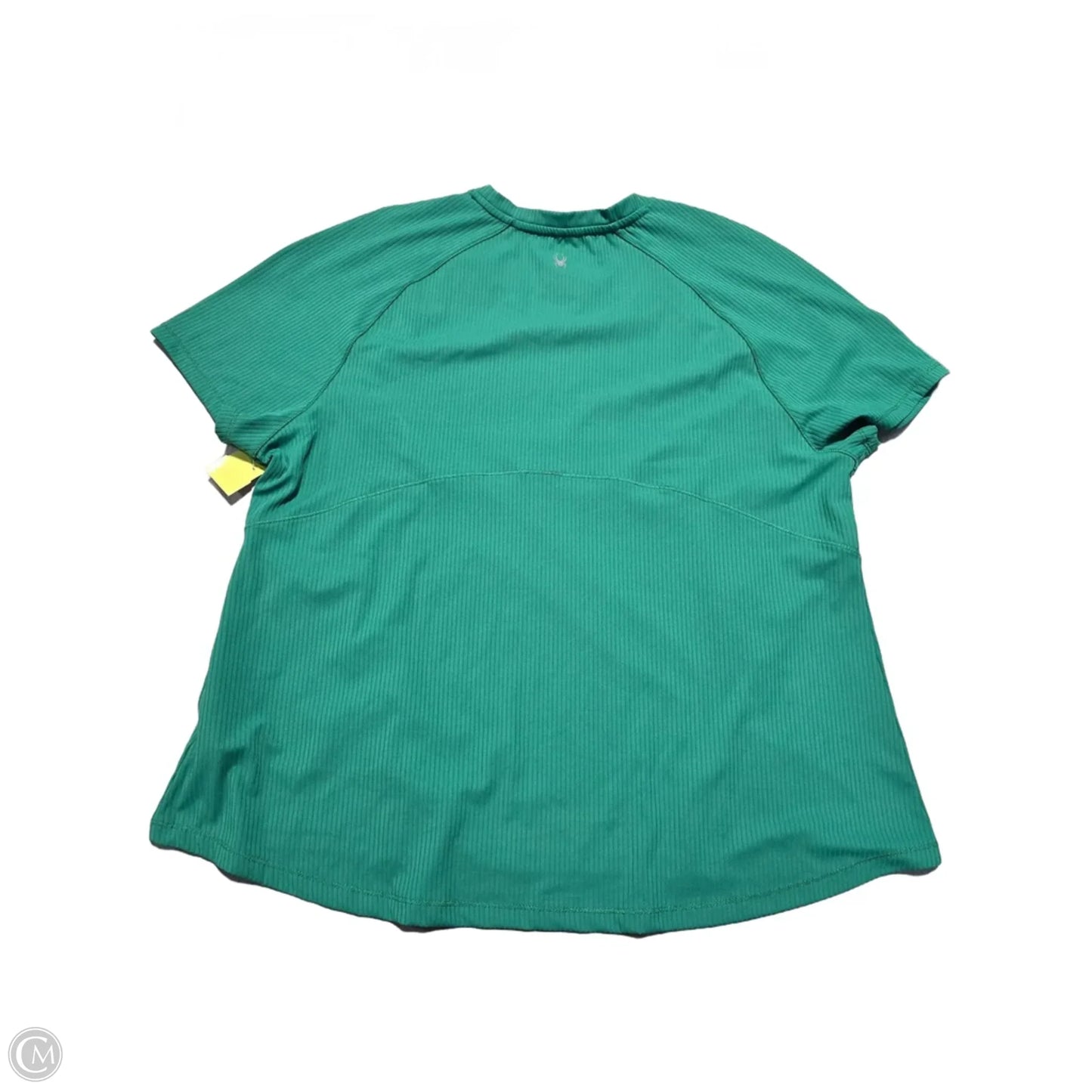 Athletic Top Short Sleeve By Spyder In Green, Size: Xxl
