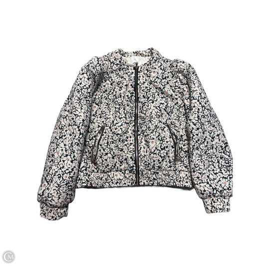 Coat Puffer & Quilted By Greylin In Floral Print, Size: M