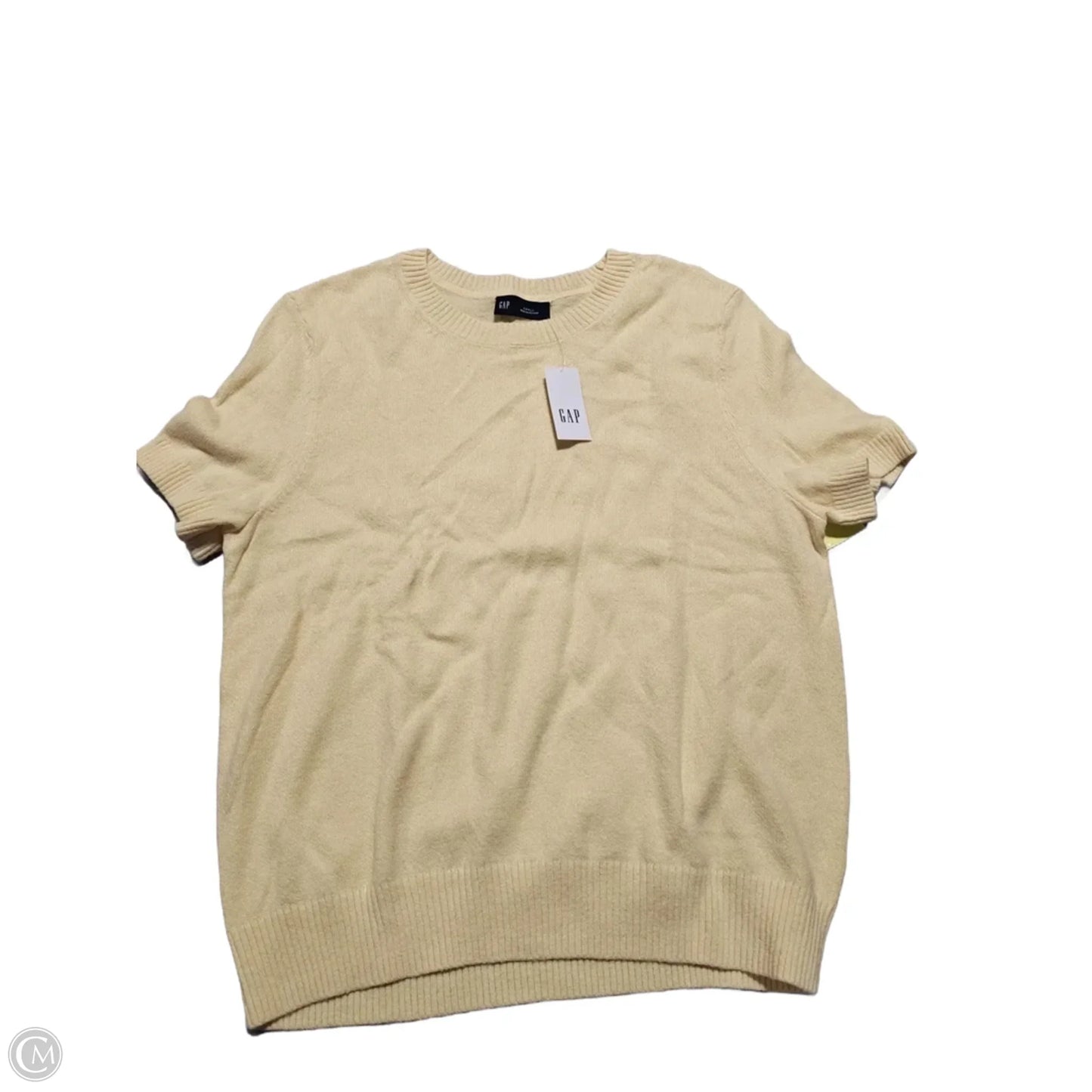 Top Short Sleeve By Gap In Yellow, Size: S
