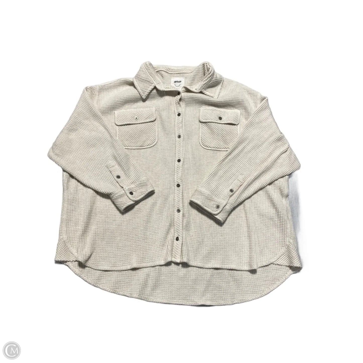 Top Long Sleeve By Aerie In Cream, Size: Xl